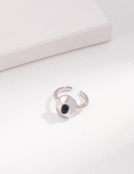 Sleek Minimalist Gemstone Ring