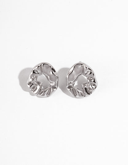 Sleek Loop Sterling Silver Earrings