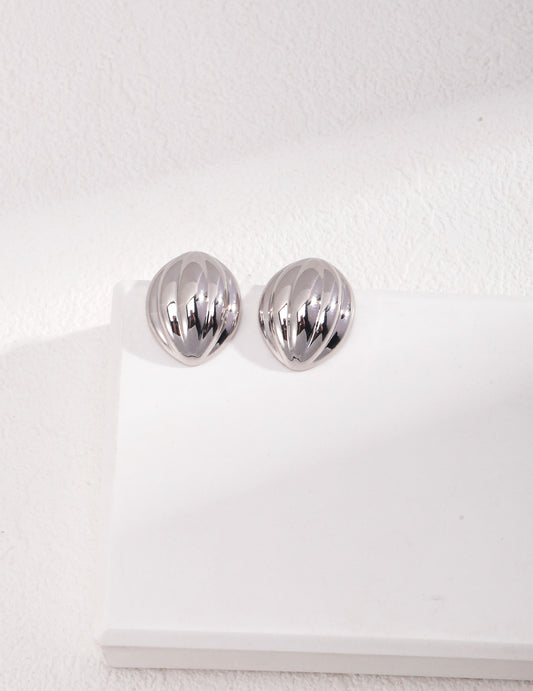 Shell Elegance Sterling Silver Earrings